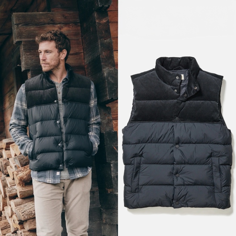 Marine Layer Miles Corduroy Puffer Vest